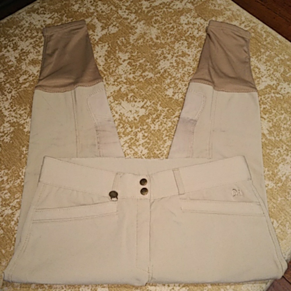 Ovation Ladies Riding Breech Front Zip Tan 32R